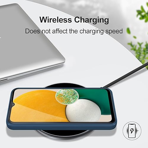 Miniatura 7 de GiiYoon Funda de silicona compatible con Samsung Galaxy A13 5GA04S, funda de cuerpo completo sedosa y suave al tacto con protección de cámara, funda