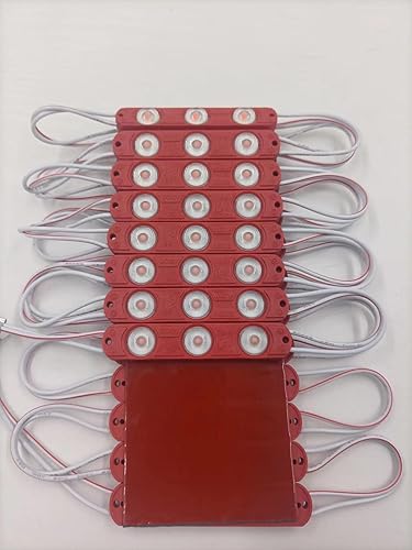 Miniatura 2 de Módulo LED rojo DC12V 1.2W para letreros publicitarios de caja de luz de letras con cinta adhesiva trasera (paquete de 200 unidades)