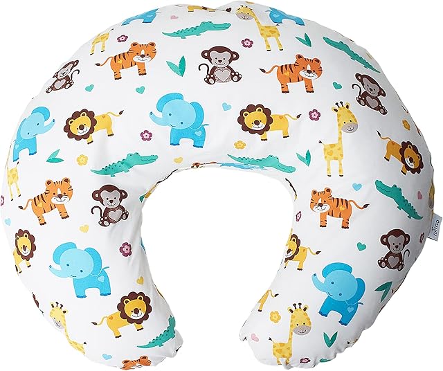 Niimo Nursing Pillow - Multifunctional Breast Feeding Pillow - Maternity Pillow with 100% Cotton Pillowcase - Pregnancy Gifts - Washable Breastfeeding Pillows - Pregnancy Pillow Jungle