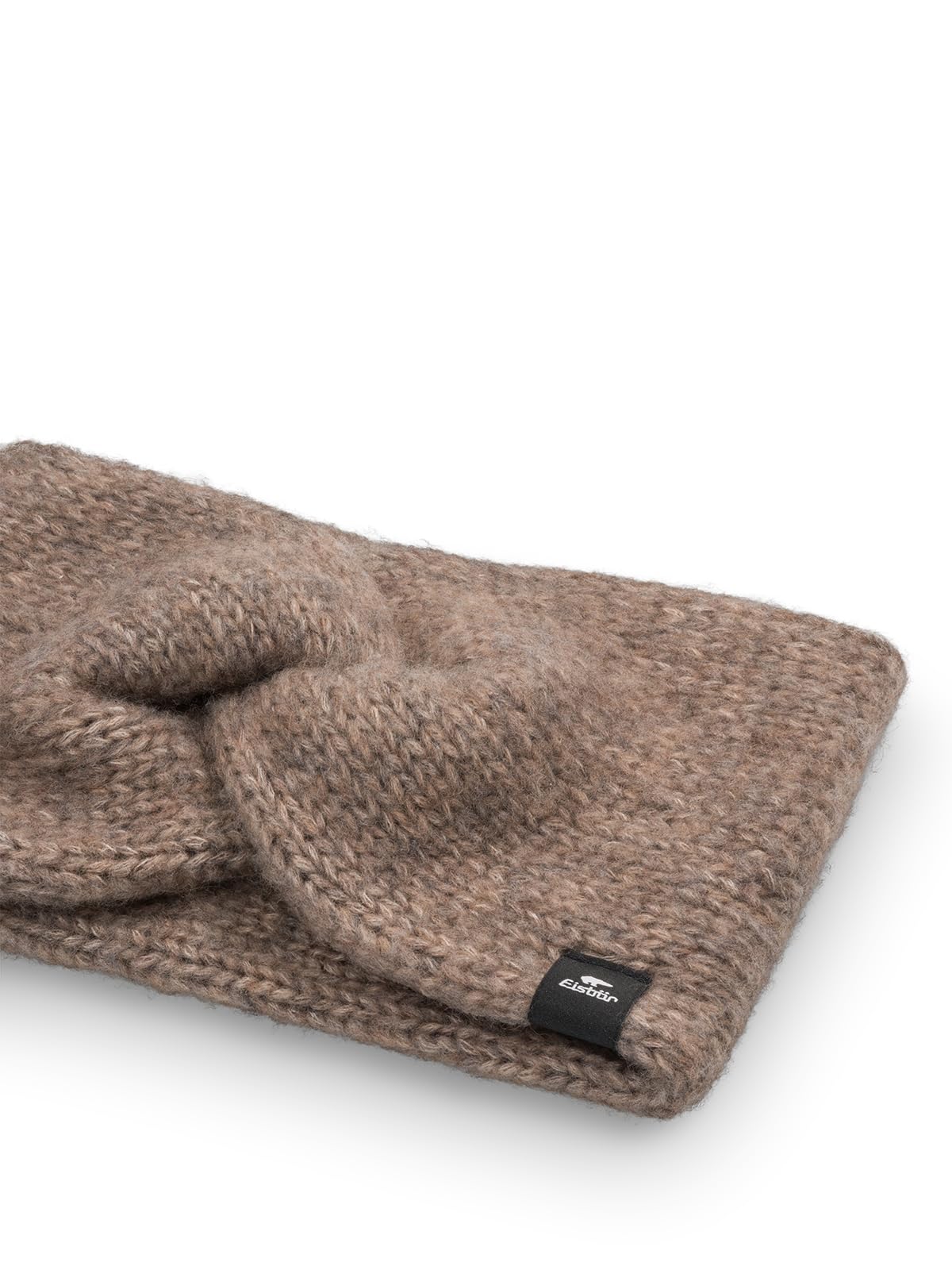 Eisbär Stirnband Damen Fenna Beige - Strick-Stirnband gefüttert | Merino Headband, Fleece Futter, schützt vor Kälte und Wind, atmungsaktiv, weich, warm, hautfreundlich