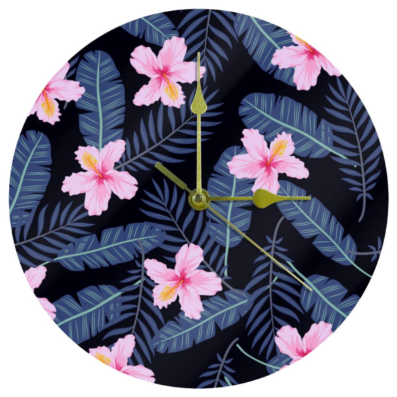 Horloge murale silencieuse en acrylique de 24 cm pour un sommeil paisible