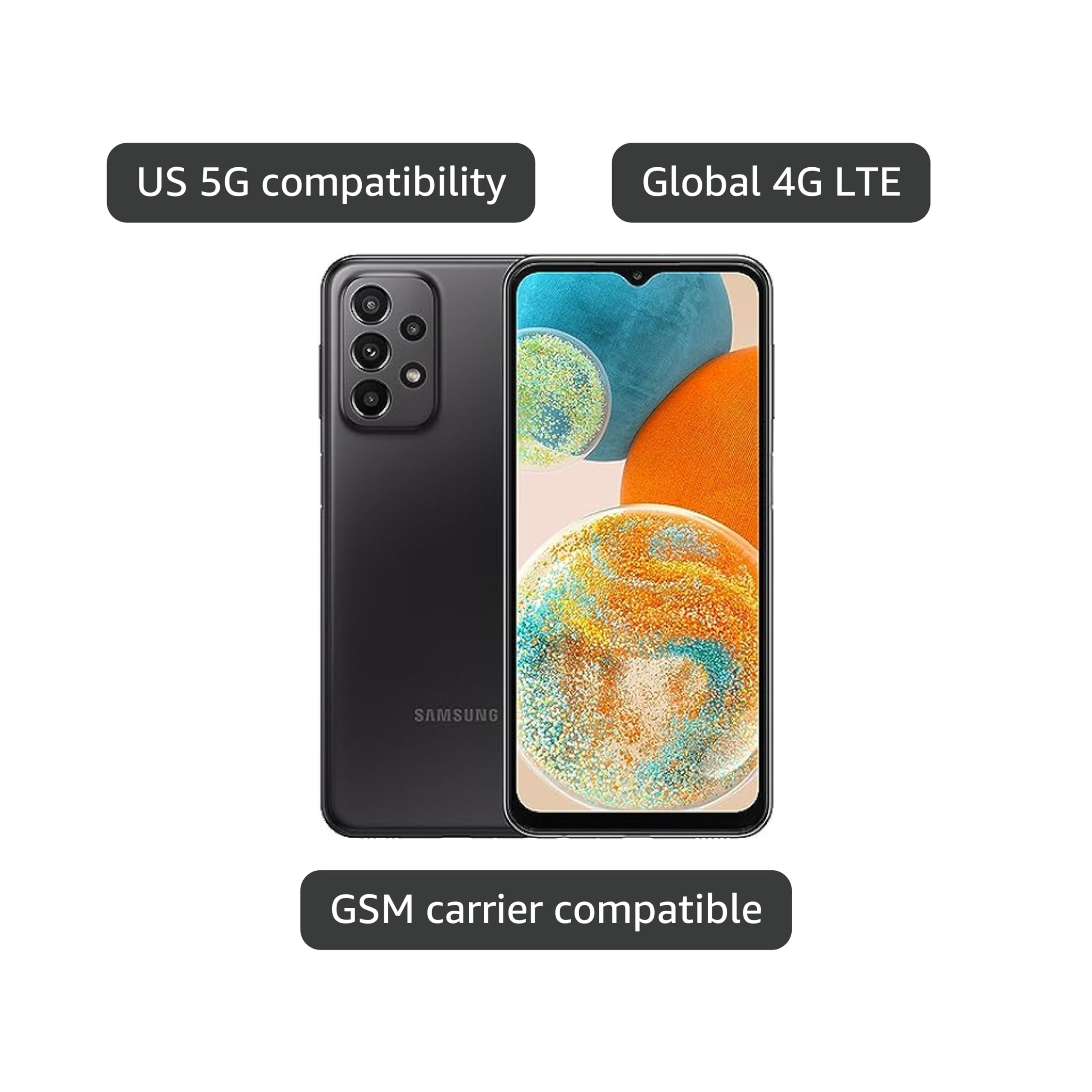 Amazon.com: Samsung Galaxy A23 5G SM-A236U Factory Unlocked 64GB