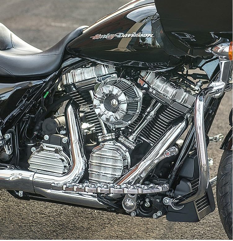 Pushrod Cover Lifter Block Cover For Harley Twin Cam Street Glide Road King Electra Glide Tri Ultra Dyna Fit Street Bob Softail Fatboy 99-17 (Touring 17-23 Softail 18-23(Chrome))