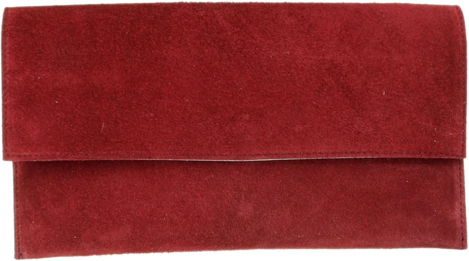 Girly HandBags Womens Plain Suede Clutch Bag