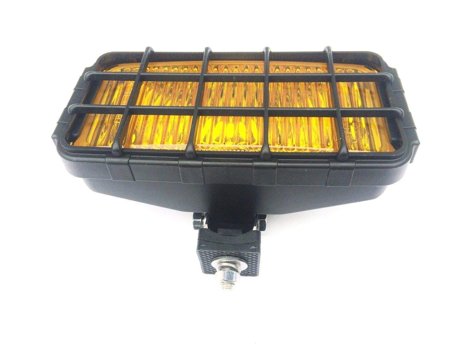 Fendinebbia giallo con griglia di protezione 12/24 V