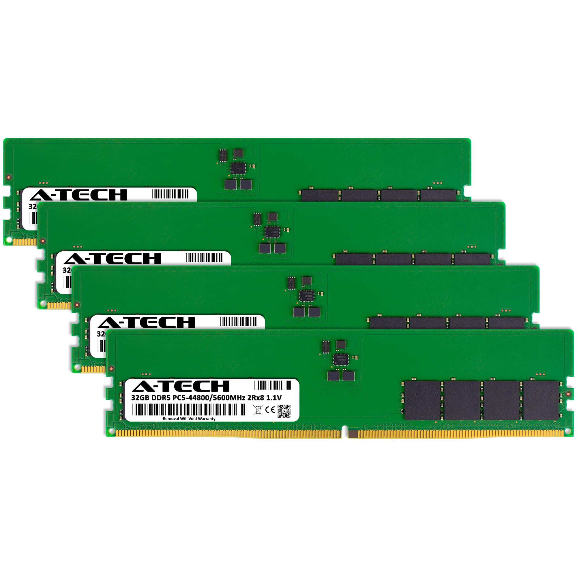 DDR5メモリ 5600MHz 32GB×4枚セット 128GB Amazon.co.jp: A-Tech 128GB