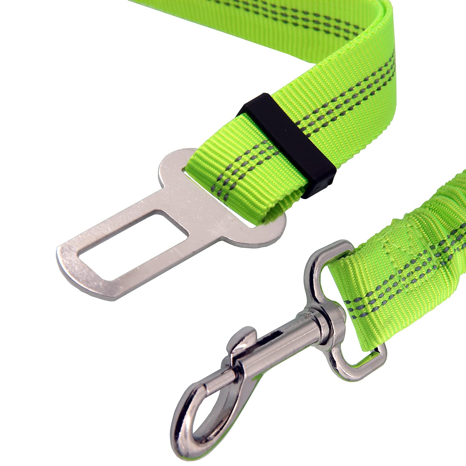 Xundefeng 2x Green Dog Seat Belts for Cars UK Dog Car Harness Seat Belt Dogs Seatbelt Clip Lead, 2 Pieces - Image 2