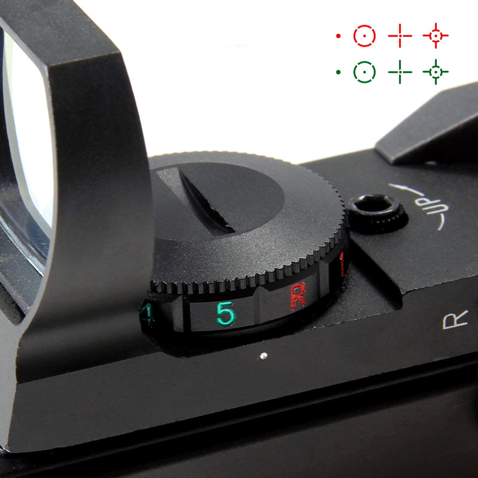 Reflex Sight, Ohuhu Red Green Dot Gun Sight Scope Reflex Sight