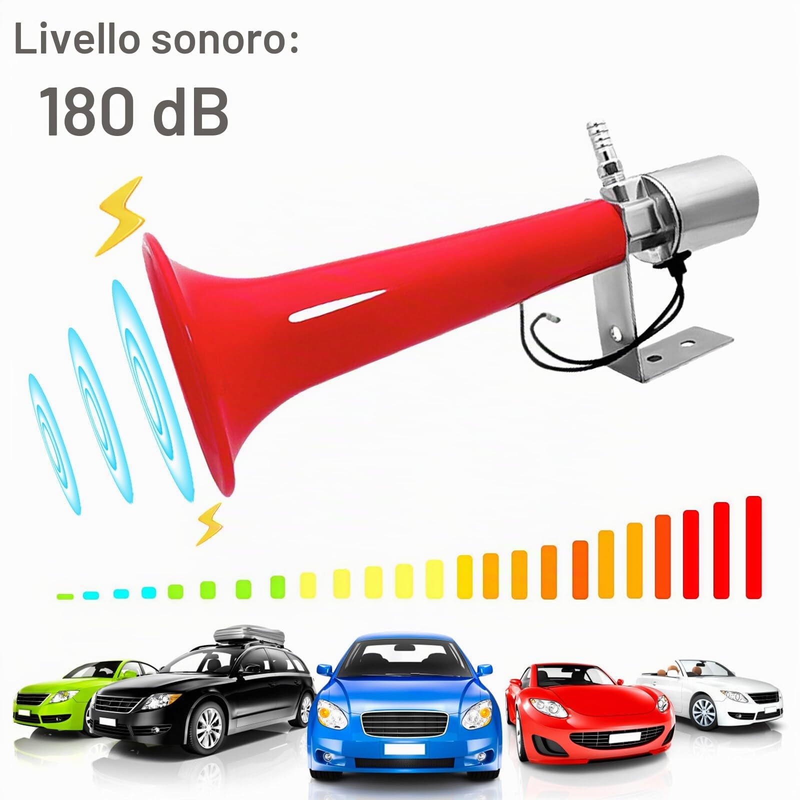 Clacson turco, 12 V/24 V, corna ad aria compressa, clacson, caravan, fischietto a pressione per auto, camion, motociclette Suv