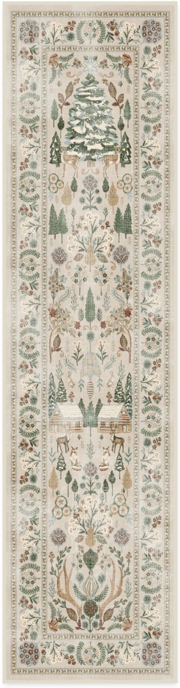 RUGGABLE Holiday Runner Rug Perfect Washable Rug for