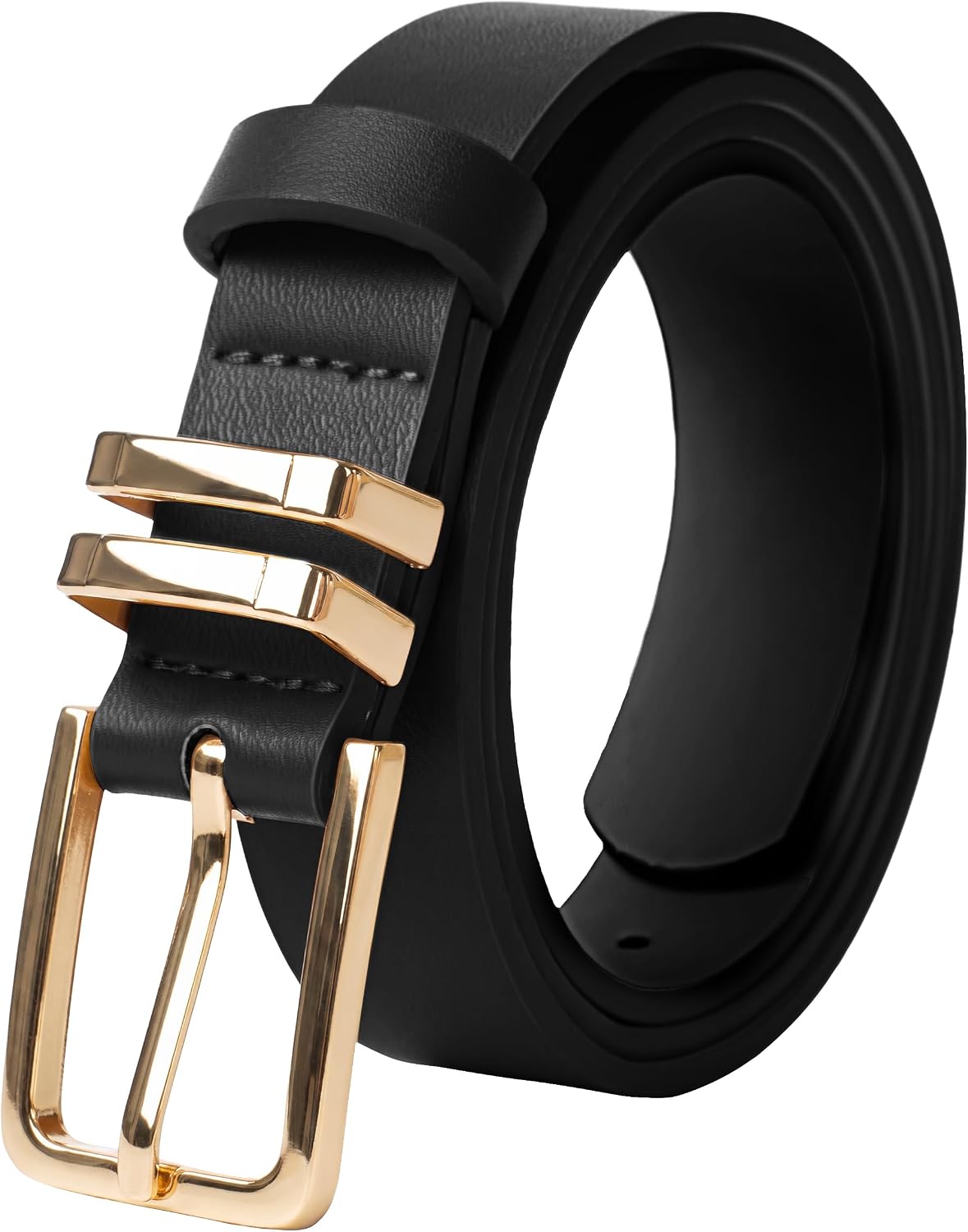 GRACE KARIN Womens Belts for Jeans Pants Leather Belt with Buckle