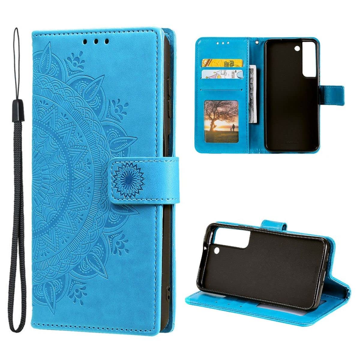 CoverKingz Handyhülle Buch-Style Mandala für Samsung Galaxy S22 5G