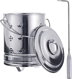 Yardwe Stainless Steel Burn Barrel Incinerator Cage Incinerator Burn Barrel Incinerator Can for Home Yard Outdoor