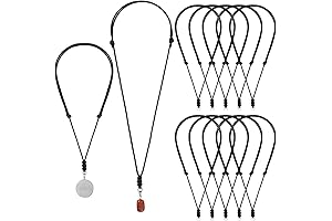 Tondiamo 12 Pcs Rope Necklace for Men: Embody the Epitome of Style and Durability