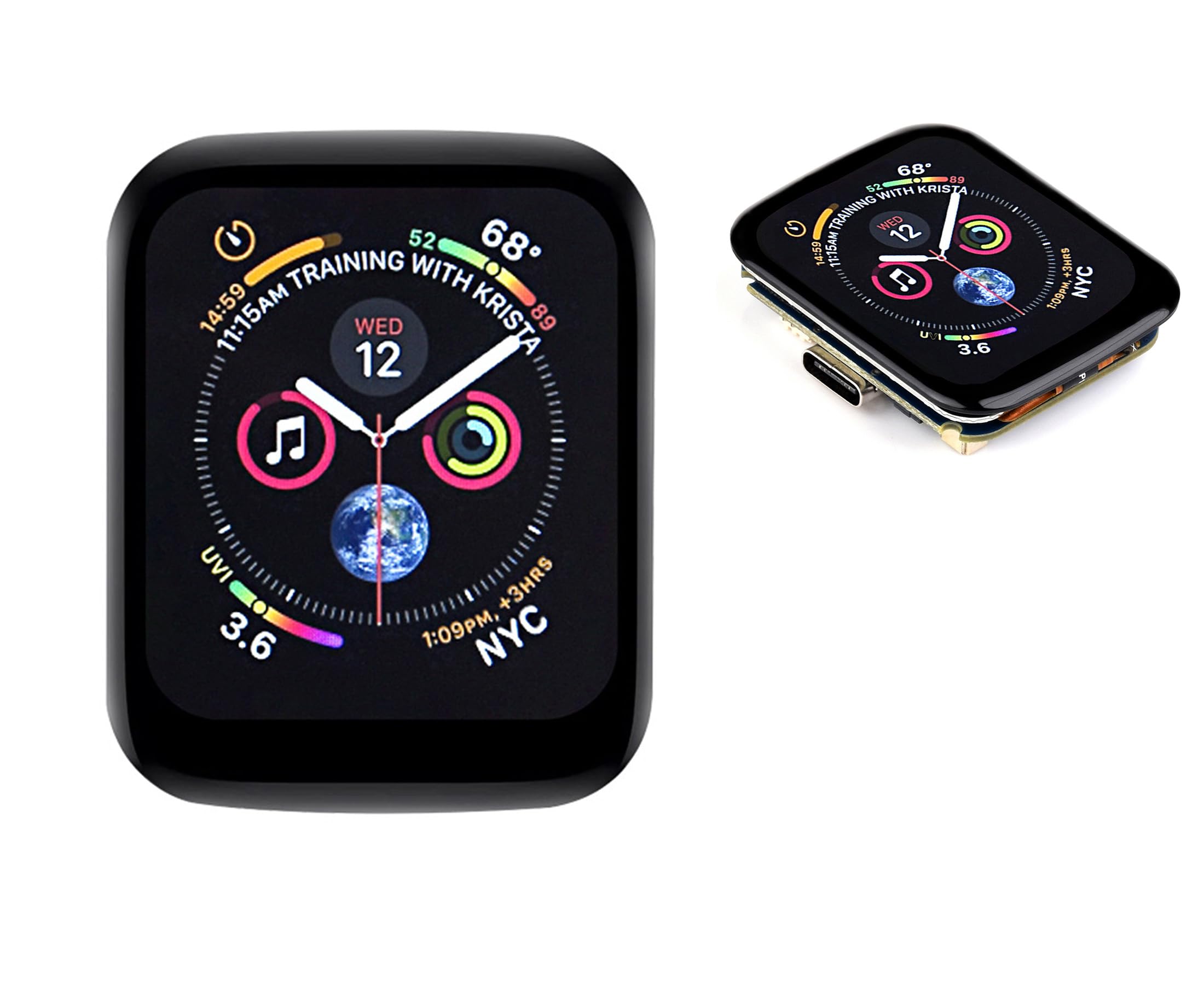 ESP32-S3 1.69inch Touch Display Development Board, 240×280 Pixels 262K Color 1.69inch Touch Screen IPS LCD with ESP32-S3, Accelerometer and Gyroscope