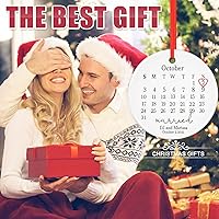 Vista 7 de Adorno personalizado para casados, adornos de Navidad, adorno de compromiso, adorno de boda, regalos de boda, regalos de boda, regalos