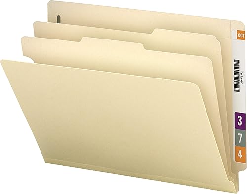 Miniatura 2 de Smead Carpetas de archivos de clasificación de pestañas finales (26835) y carpetas de archivos SMEAD Shelf-Master End Tab Fastener (34115)