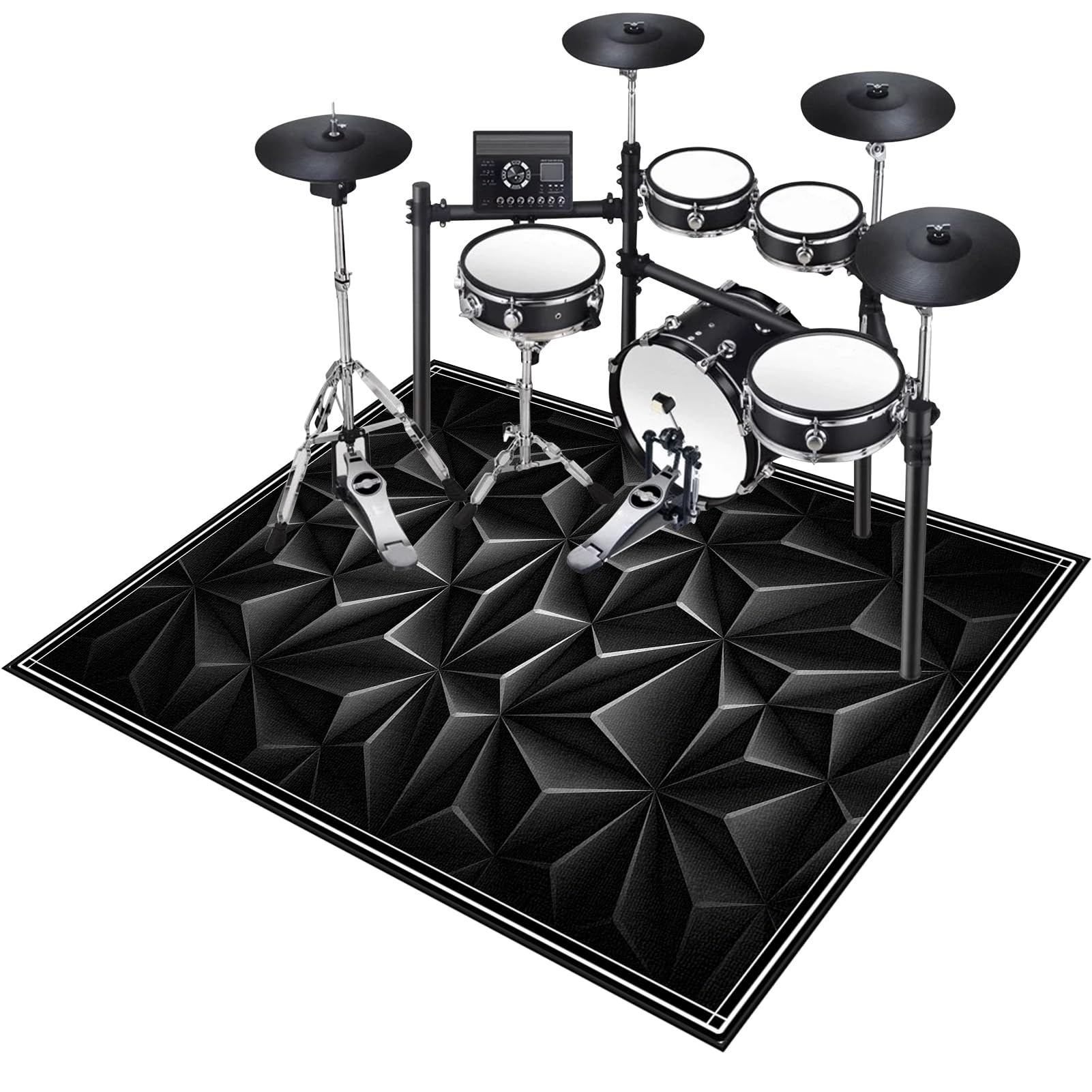 140 x 90 cm, perkusyjny, antypoślizgowy, dźwiękoszczelny, mata na instrumenty muzyczne, mata podłogowa, izolacja akustyczna, antypoślizgowy dywanik bębnowy