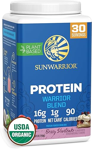 Miniatura 15 de Sunwarrior - Proteína vegana en polvo con BCAA, semillas de cáñamo, libre de gluten, sin OGM, lácteos, soja, azúcar, baja en carbohidratos, sabor