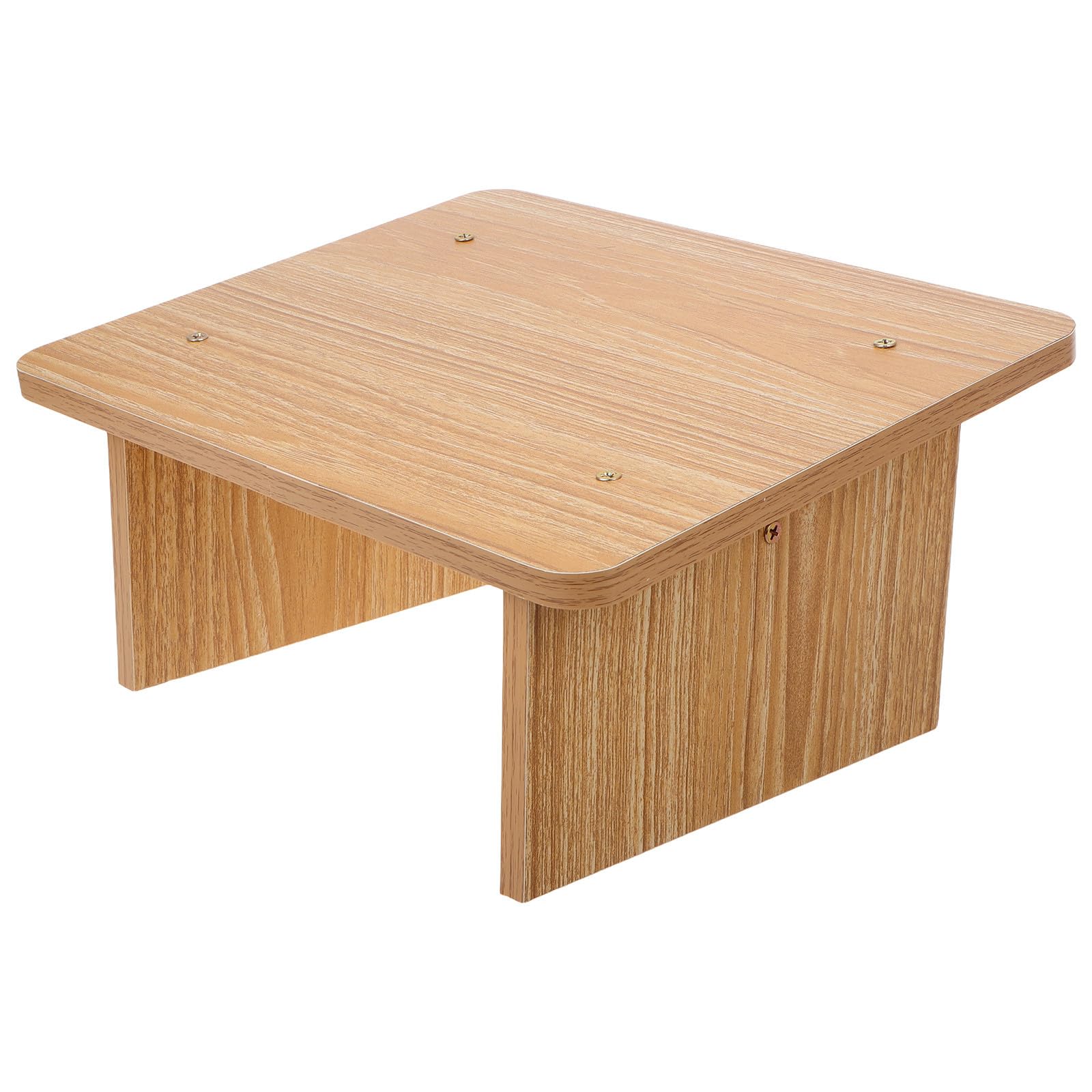 Marchepied en bois de cuisine beige pour attraper vos objets en hauteur