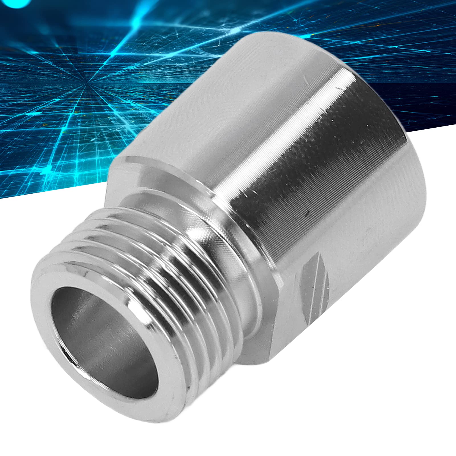 Soda Cylinder Adapter, Soda Cylinder Conversion Kit, Metal CO2 Female Thread TR21?4 to Male Thread CGA320 Soda Cylinder Metal Adapter, Kitchen