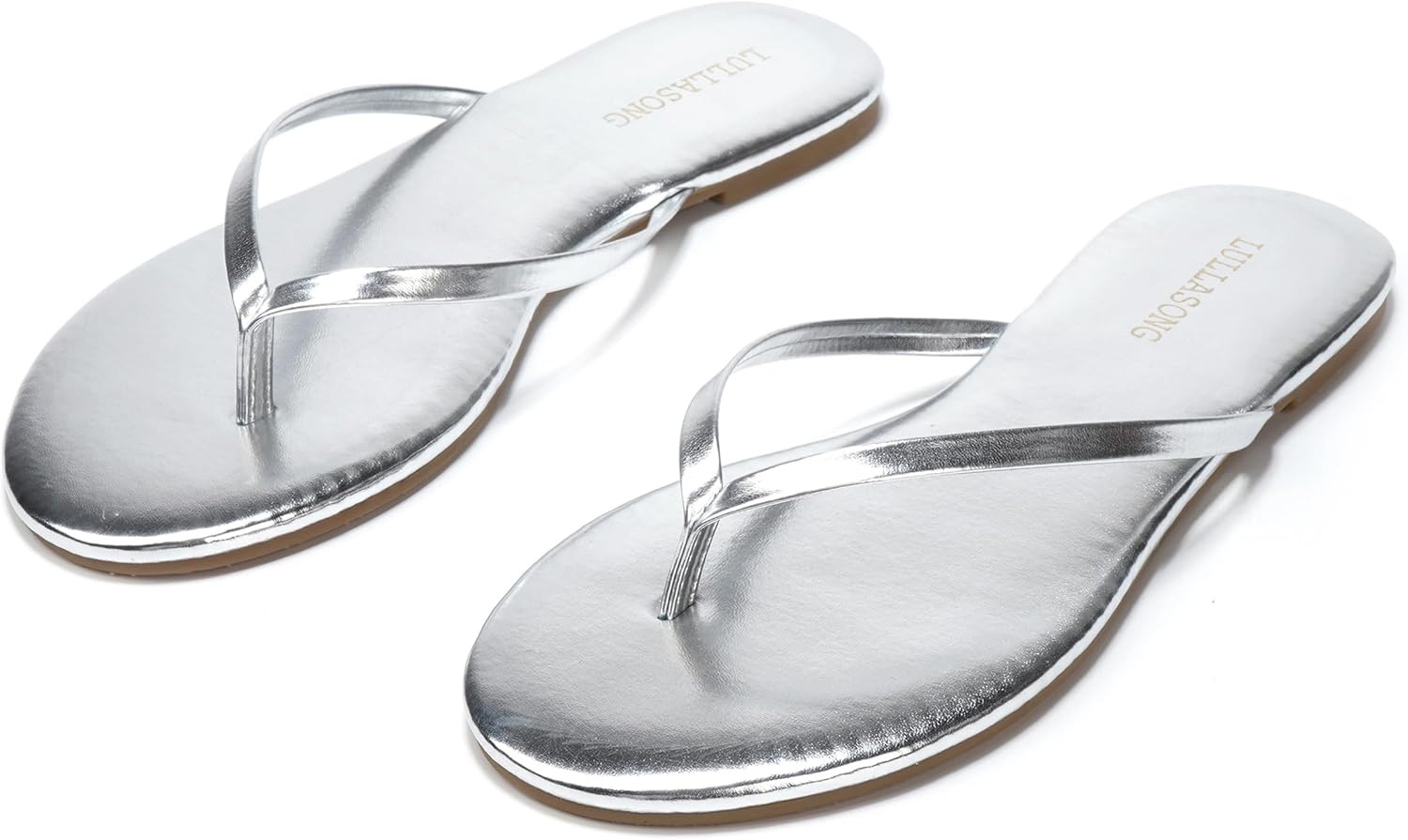 Flip Flops For Women Comfortable Round Toe Beach Sandals Thong Strap Slides Slip On Dressy Flats Sandals For Women - Image 4