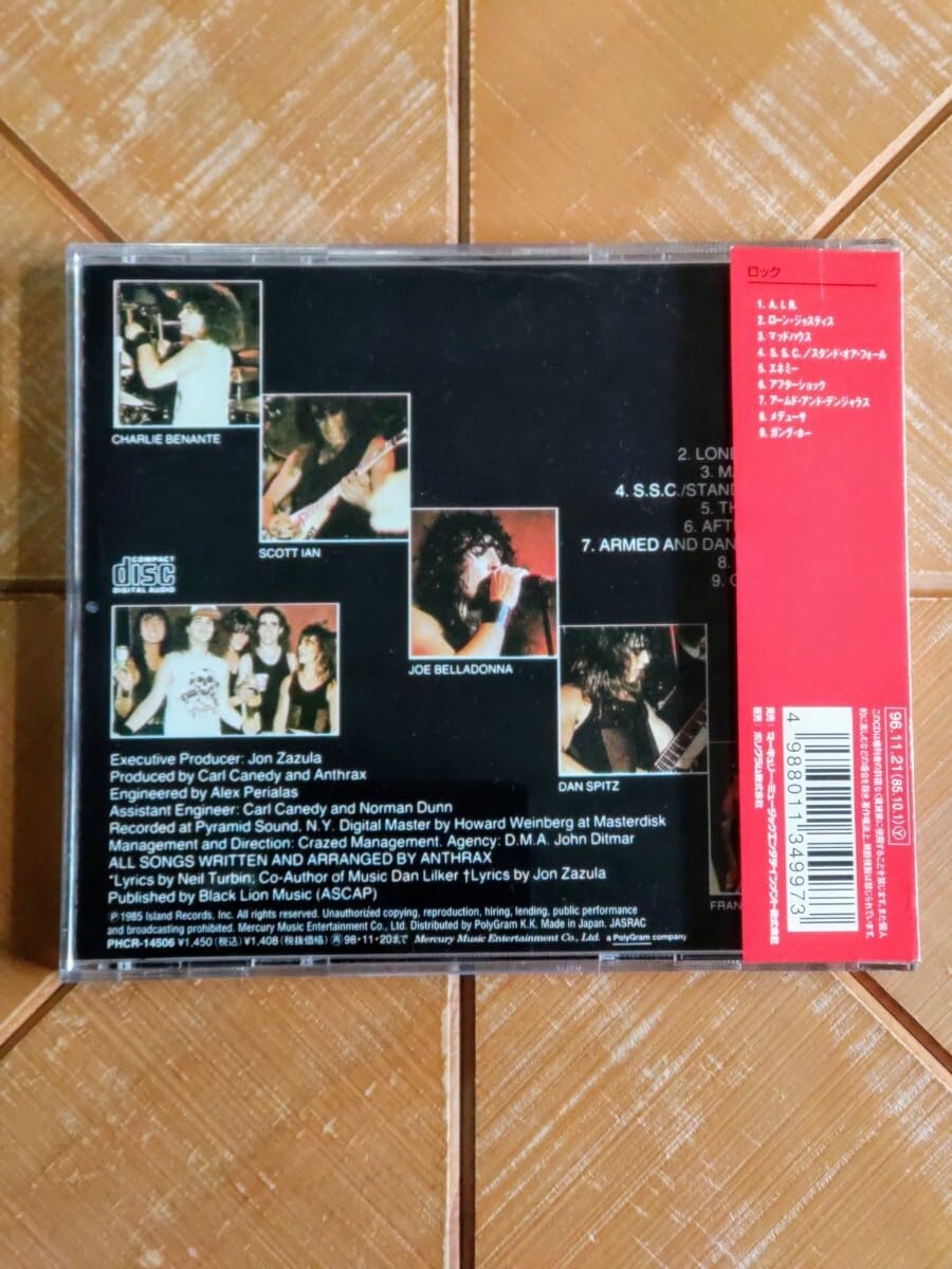 Amazon.co.jp: ANTHRAX アンスラックス CD「狂気のスラッシュ感染