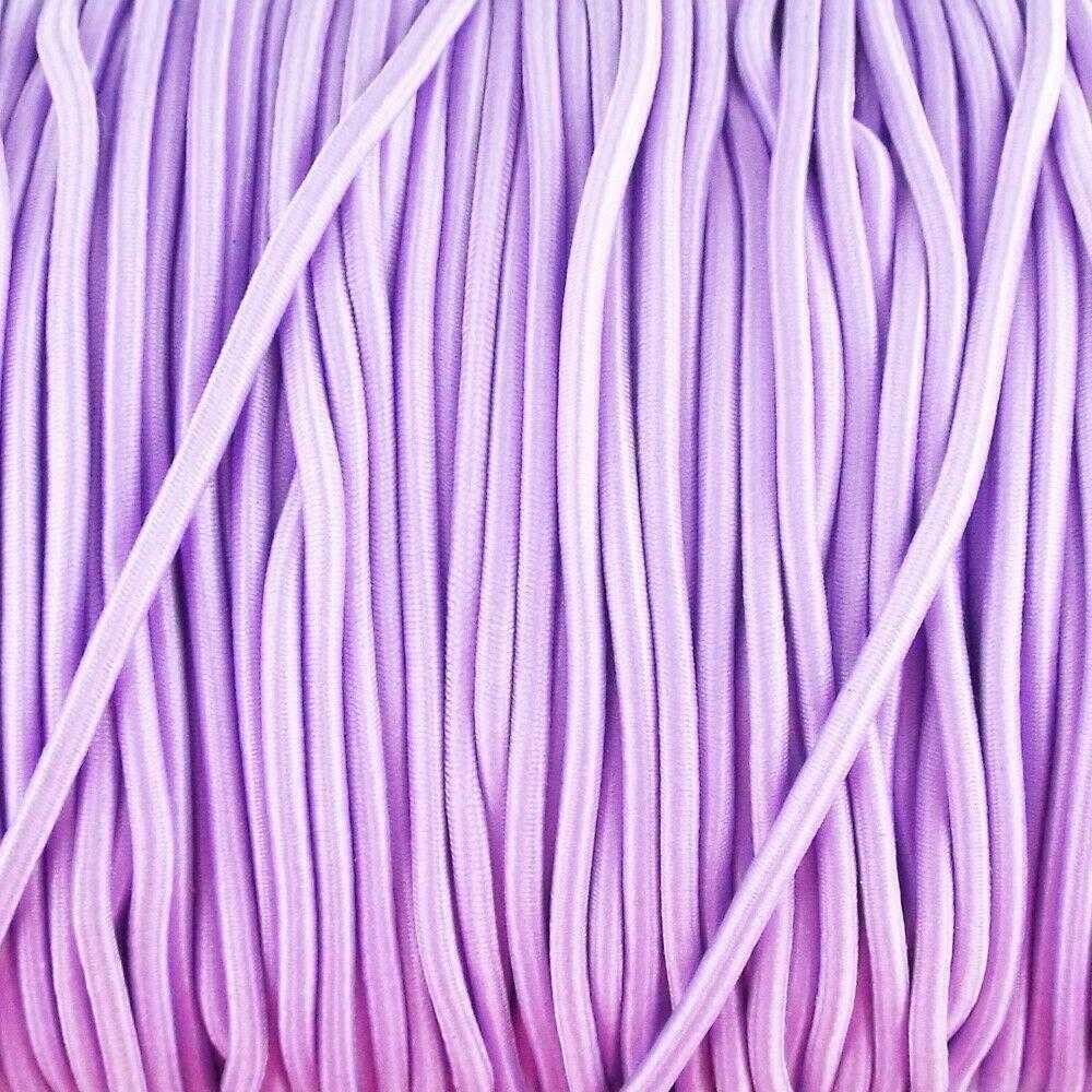 2.5mm Cord Elastic Round Coat Anorak Hood 20 Colours Buy 1 2 3 4 Or 8m 455D, Lavender, 8 Metres