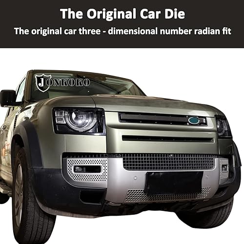 Miniatura 3 de Tiras de rejilla delantera para Land Rover Defender 90 110 2020-2022 Tiras de ajuste de rejilla para marco de automóvil, calcomanías decorativas