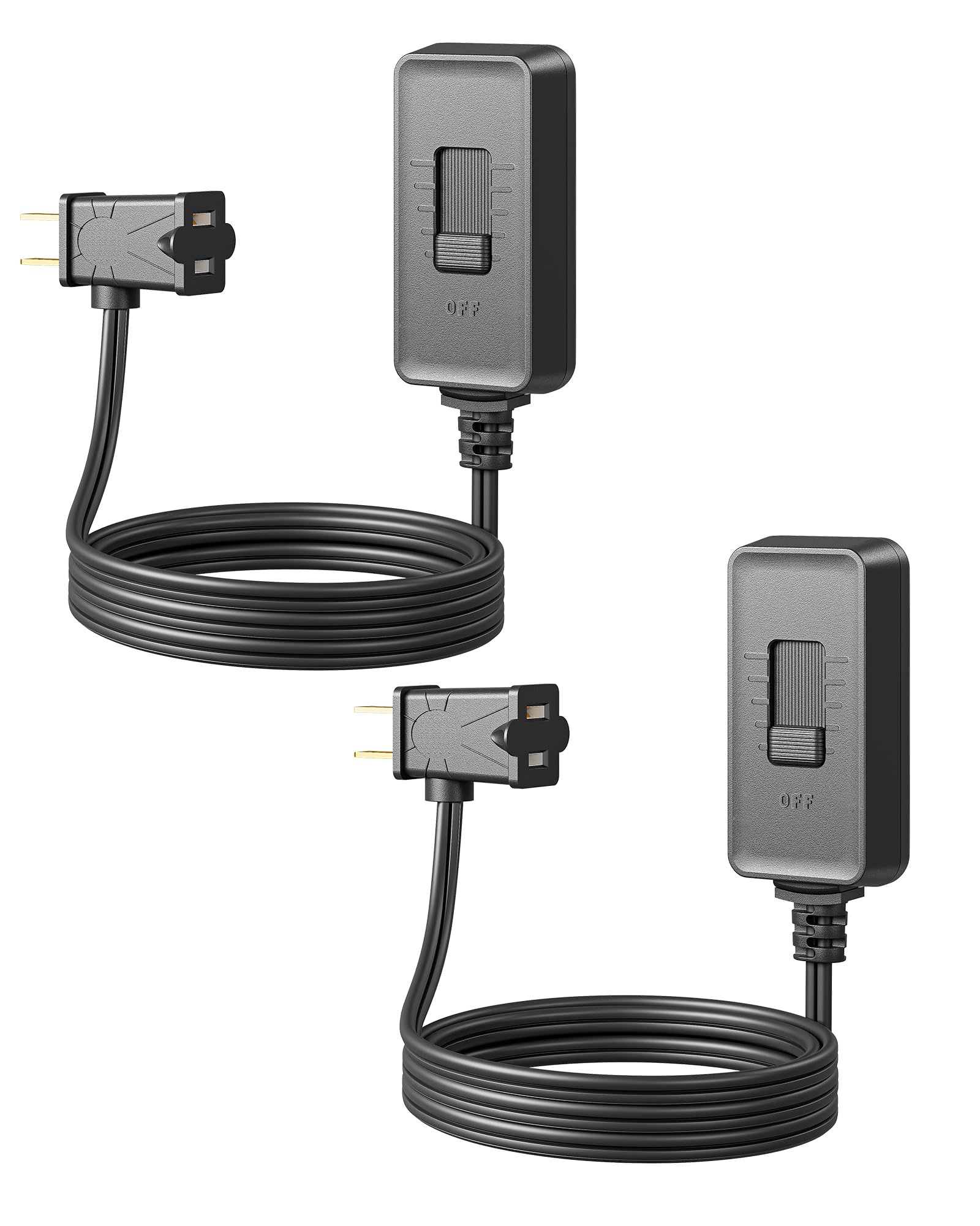 DEWENWILS 2 Pack Plug in Dimmer Switch for Lamp, Full Range Control, Black