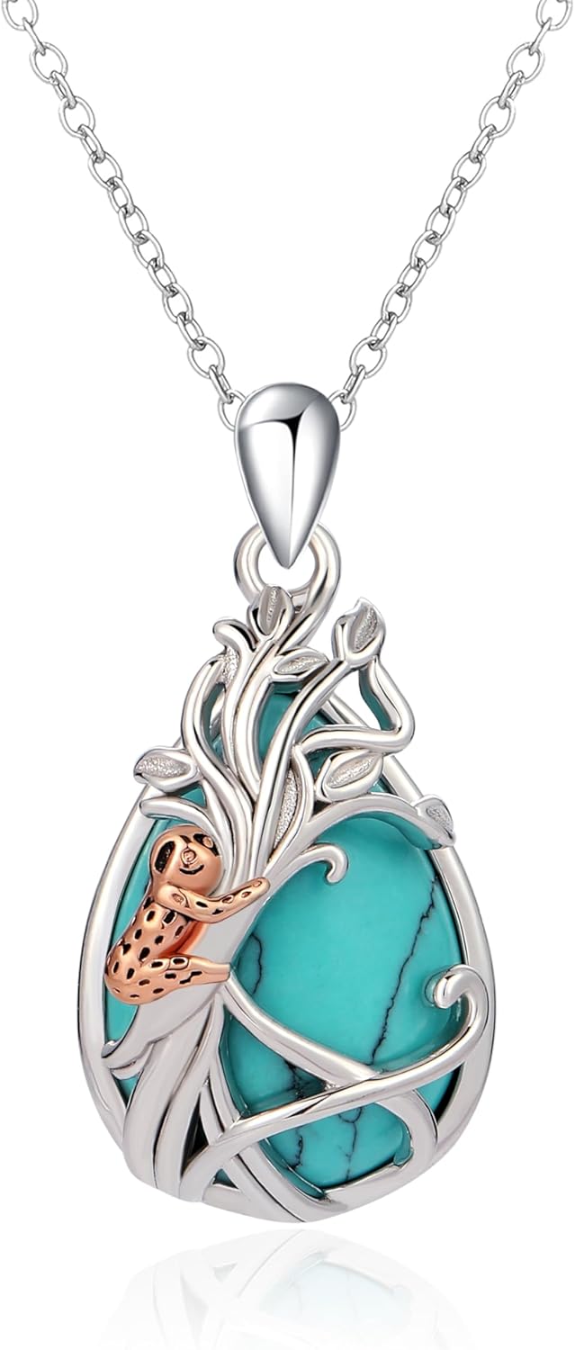 Highland Cow Hummingbird Necklace for Women 925 Sterling Silver Cute Animal Jewelry Gift for Mother Daughter Grandma Nana Sister