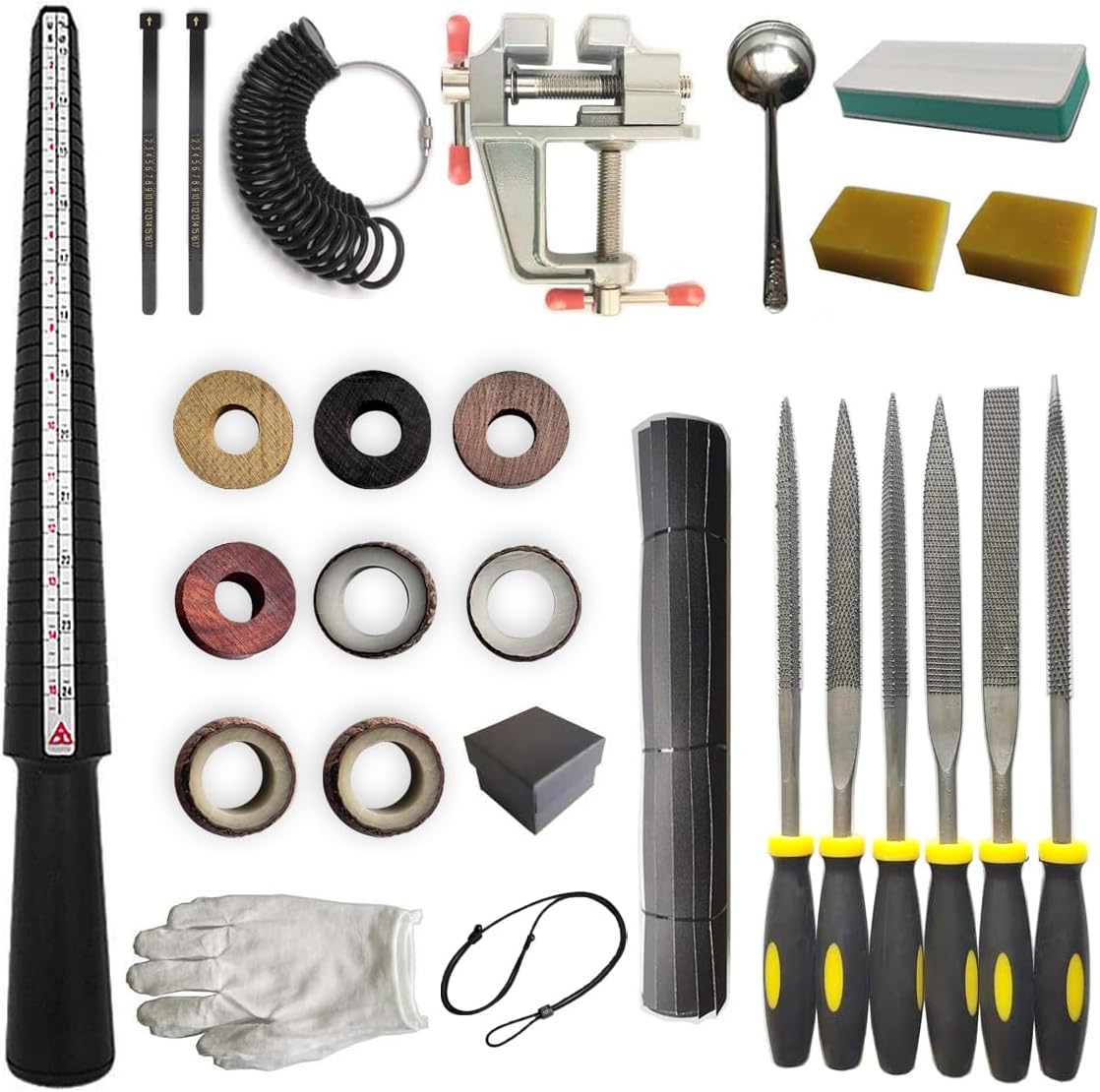 IGDXU Sandalwood Ring Craft Kit - DIY Make Your Own Jewelry Ring - Craft Project for Adults, Teens, Kids, Beginners - Great Gift