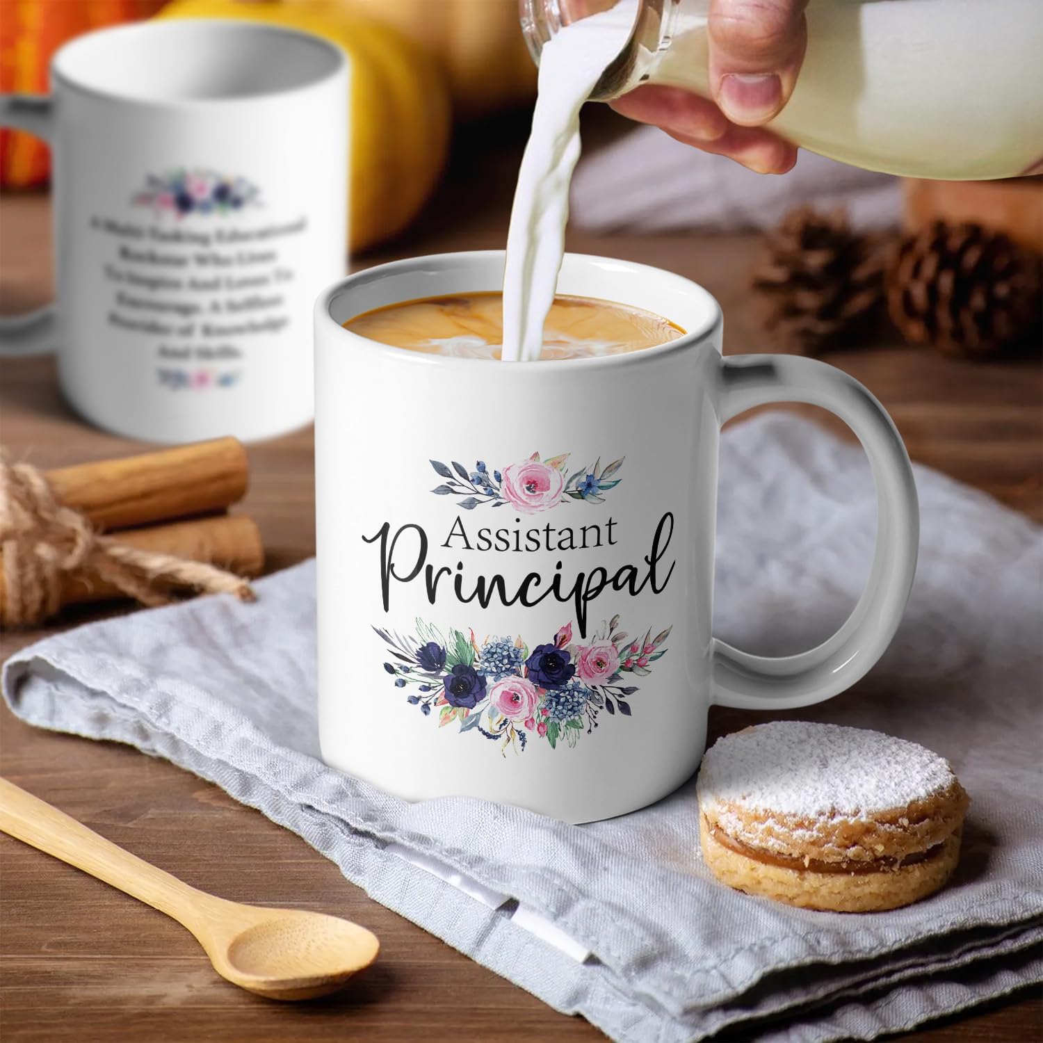 Assistant Principal Funny Double Sided Print Office Home Ceramic Coffee Mug, Retirement Gifts for Colleague Teacher Mentor Assistant Principal, Thank You Gifts for Teachers' Day - Image 4