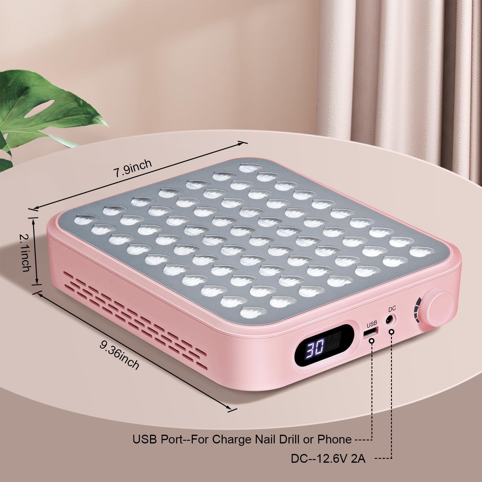 Colector De Polvo De Uñas, Potente Ventilador De Vacío Para Salón De Uñas