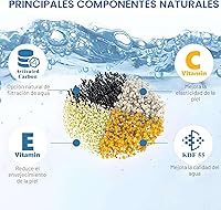 Vista 4 de Filtro de baño para bañera, filtro de agua Kinder para bañera, suavizante de agua dura para eliminar el plomo, el cloro y el flúor, mejorar