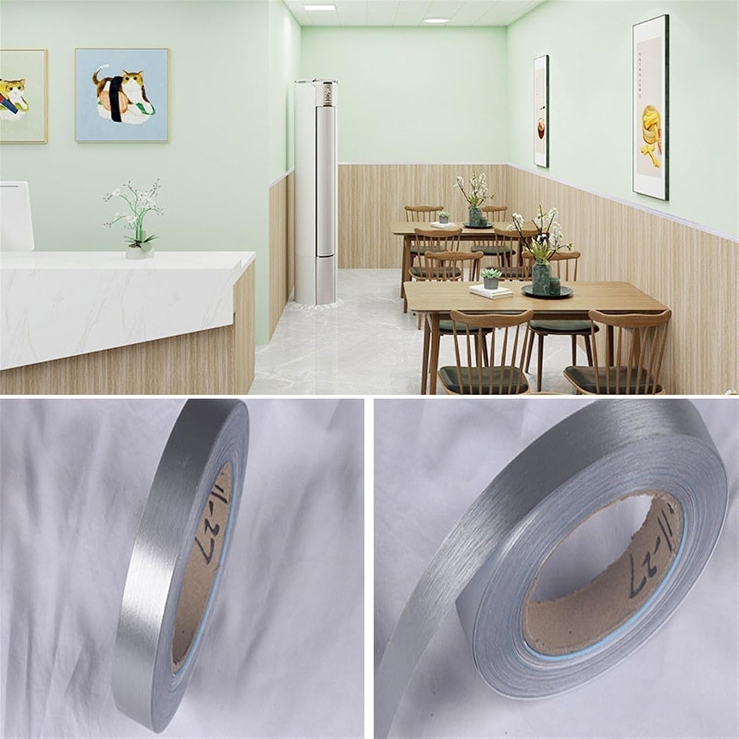 Wallpaper Border Self Adhesive Wallpaper Border PVC Multicolor 2cm x 82 Feet(C)