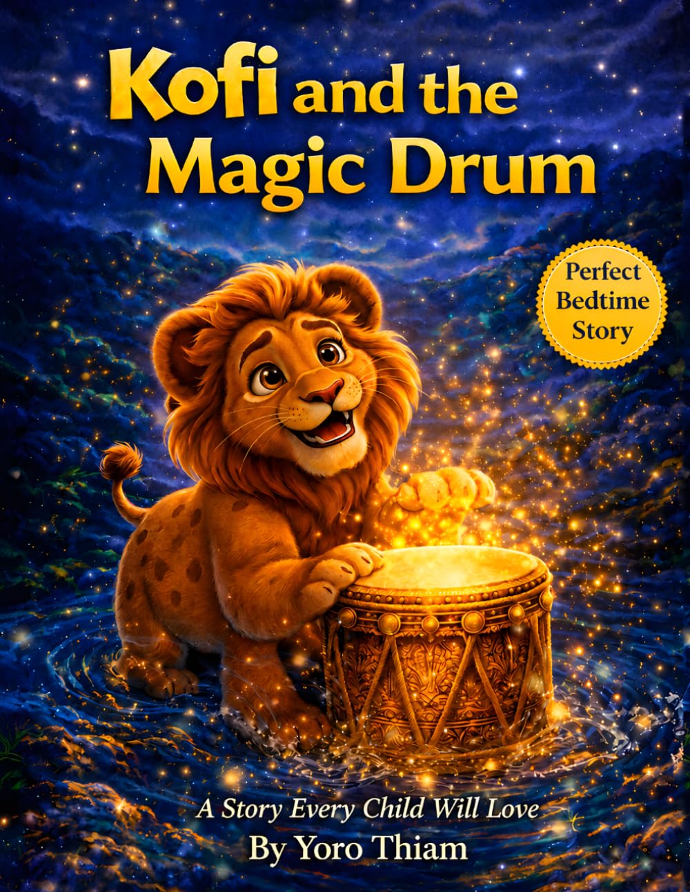 Kofi and the Magic Drum: A Magical African Story About Teamwork, Unity, and Courage (Ages 4–8) (Kofi the Little Lion Series)