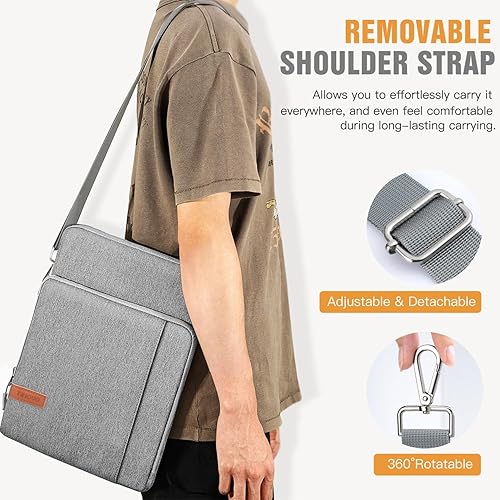 Miniatura 5 de TiMOVO Funda de transporte para laptop de 13.3 a 14 pulgadas con bolsillos para iPad Air de 13 pulgadas 2024, iPad Pro de 13 pulgadas 2024, MacBook