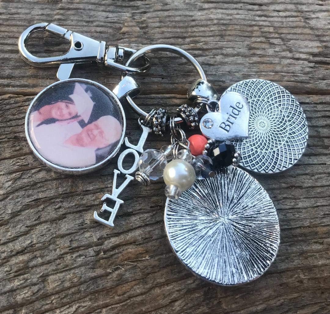 Bridal bouquet charm, wedding bouquet charm, Daughter wedding gift, I'll love you forever like you for always, bridal shower gift, mother daughter jewelry, wedding gift from parents