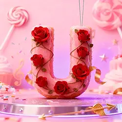 Enfeites de Natal A-Z Cristal Pendurado, Dia dos Namorados, Letra U, Enfeites de Árvore de Natal, Decoração de Carro e Casa - Decoração Artesanal de Acrílico de Natal, Ideias de Troca de Presentes