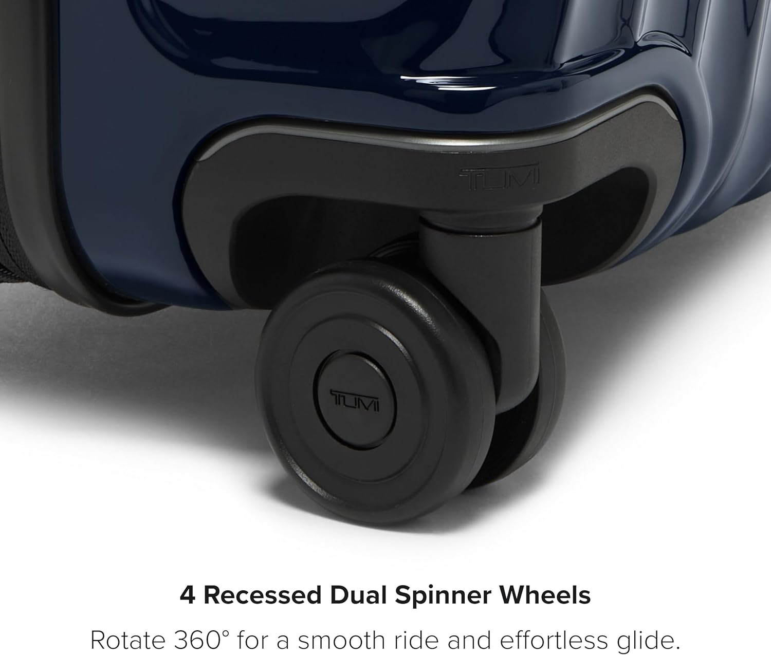 TUMI - 19 Degree Medium Checked Luggage 4 Wheeled Packing Case - Hard Shell Suitcase - 26.0" X 17.5" X 10.0" - Navy