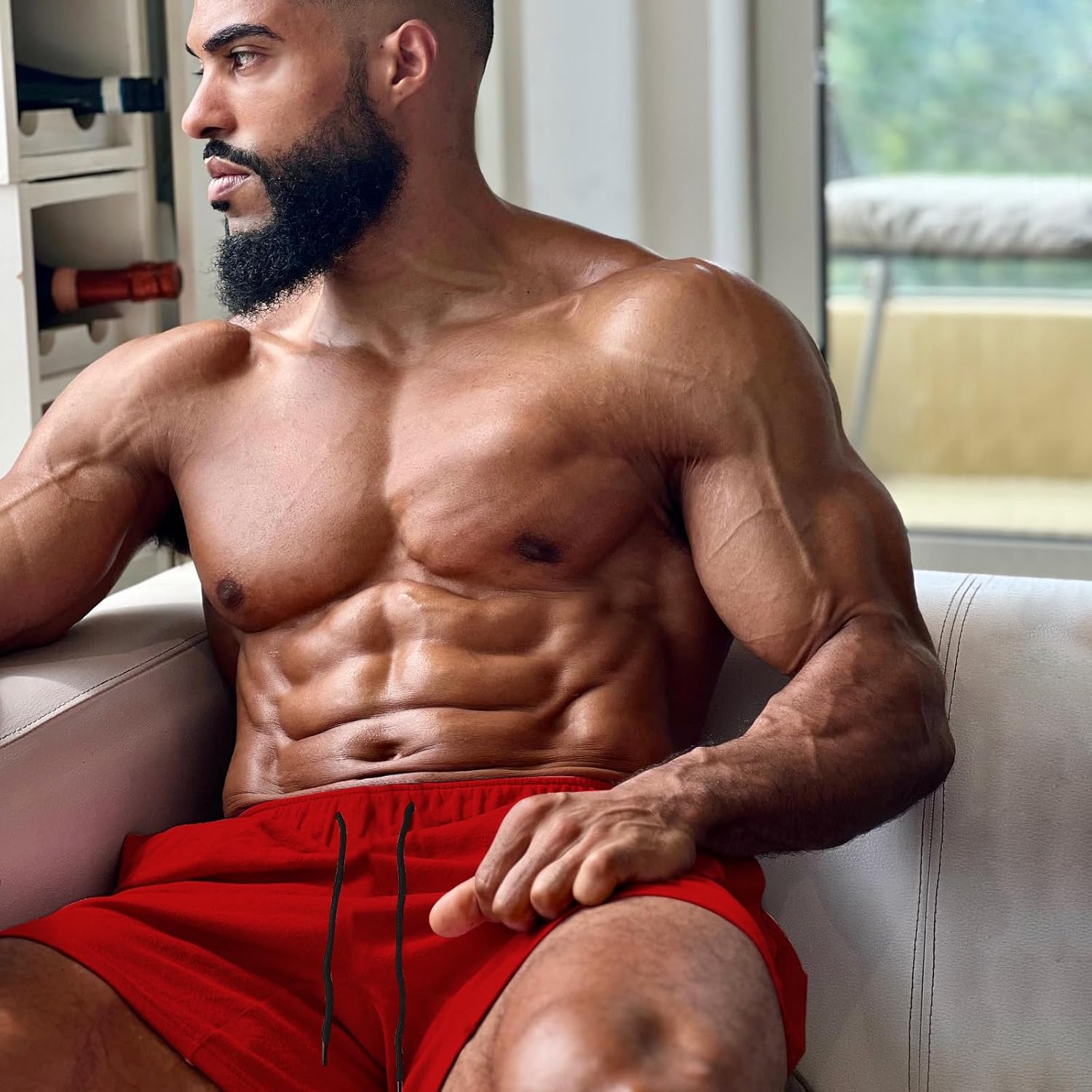 TEZO Mens 5" Gym Workout Shorts Athletic Running Training Quick Dry Short Pants Pockets Lightweight Mesh Activewear - Image 5