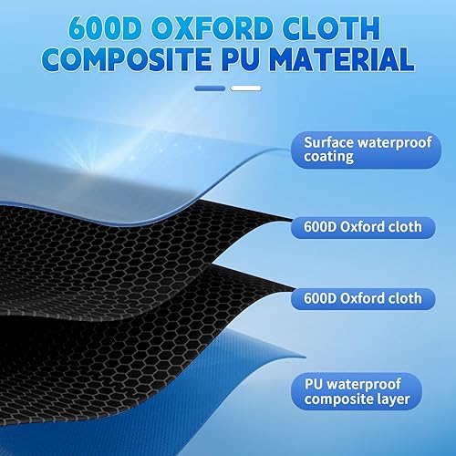 Miniatura 8 de Cubierta de parabrisas compatible con Toyota Tundra 2007-2022, tela Oxford 600D, cubierta antirrobo con aislamiento para asiento delantero, parasol