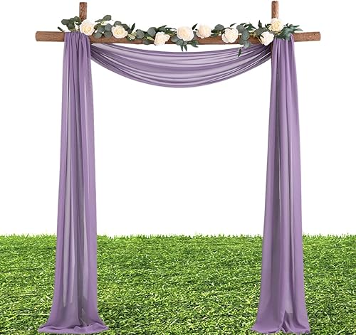 Miniatura 2 de The Yard - Tela de gasa transparente de 10 yardas y 60 pulgadas de ancho, tela de gasa continua de color sólido para bodas, fiestas, telón de fondo