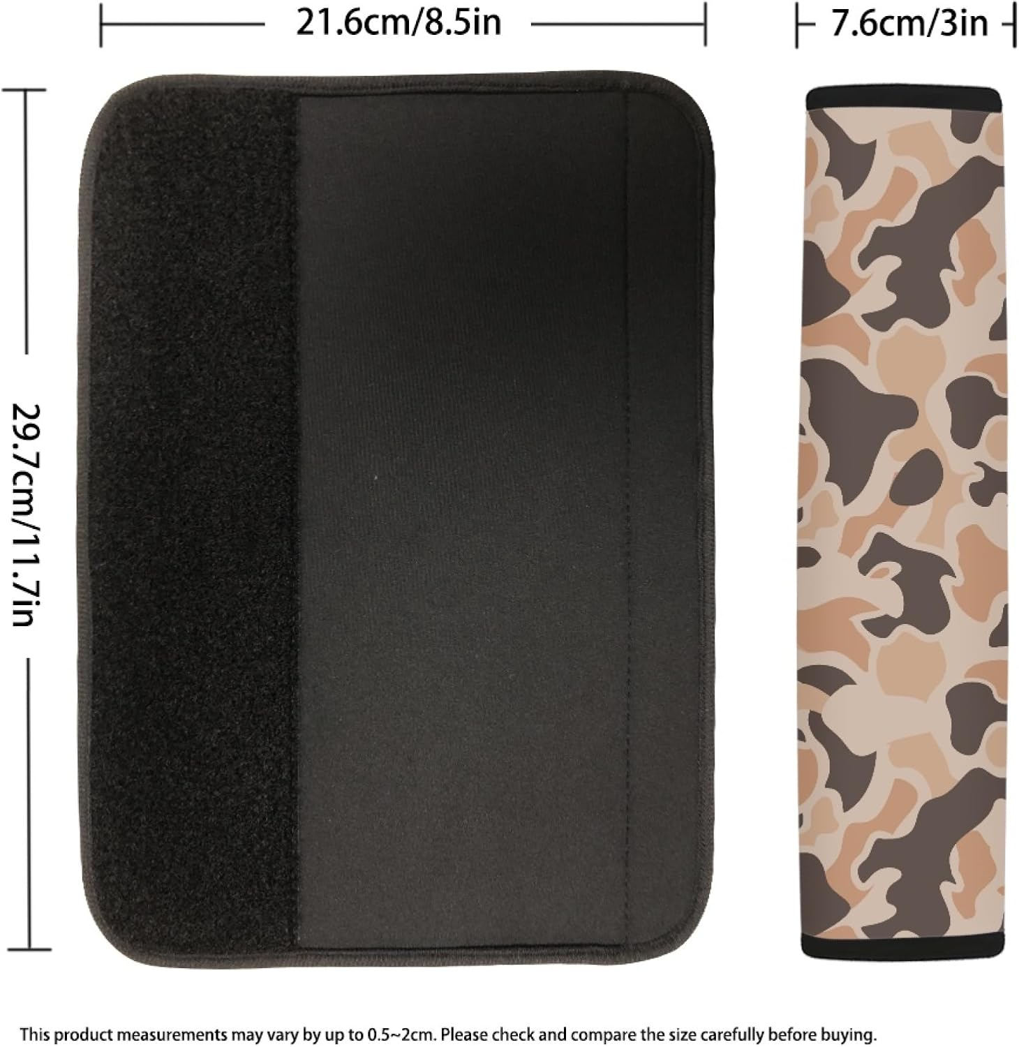 Duck Camo Hunting Car Seat Belt Covers for Women Men 2 Pack Car Seat Belt Pads Neoprene Seat Belt Strap Covers Seatbelt Strap Shoulder Pad Auto Interior Accessory