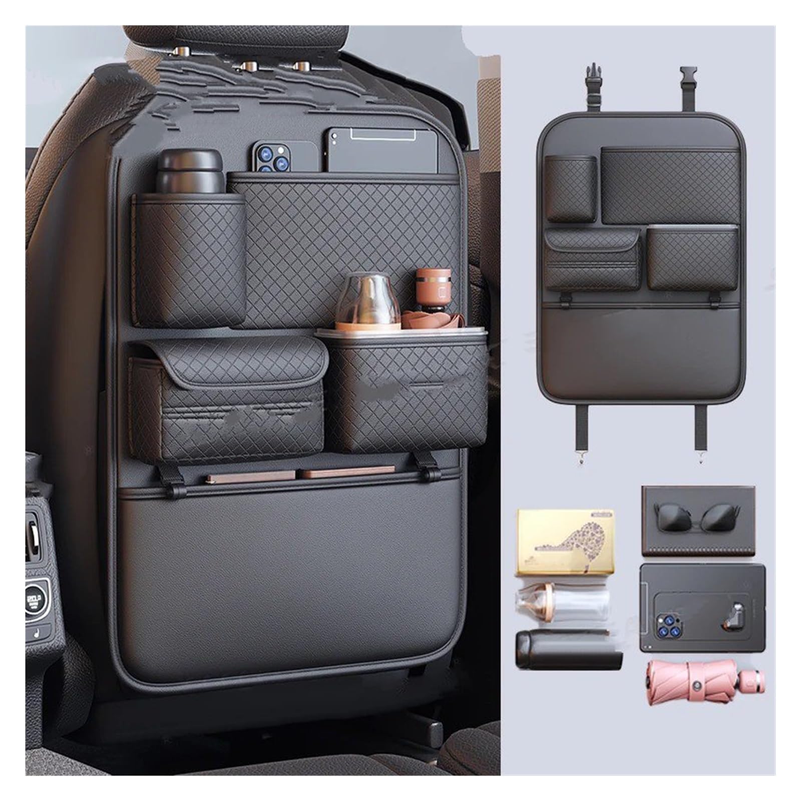 Organizador Respaldo Asiento Coche Bolsa Respaldo Automóvil Multifunción