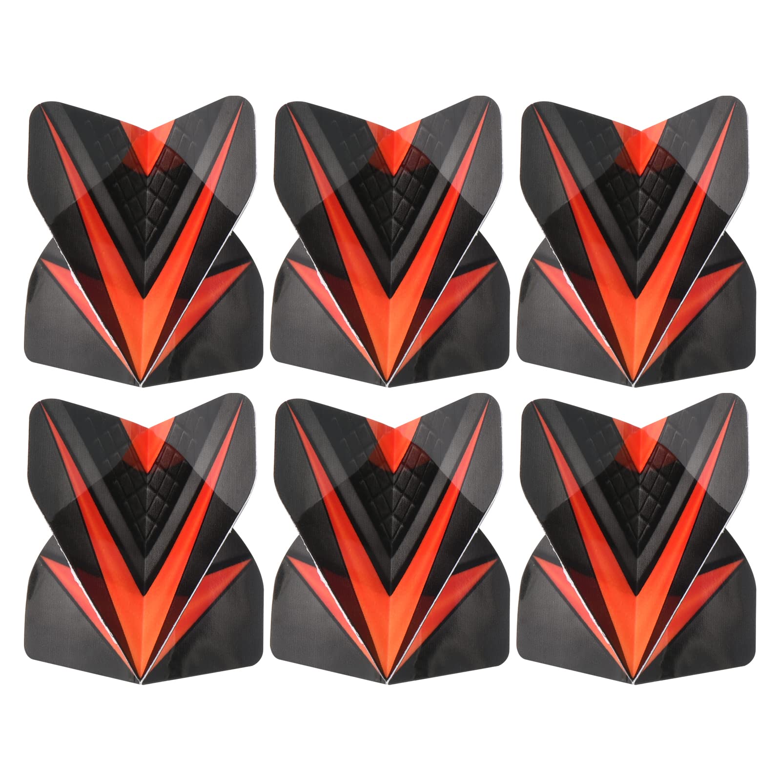 6 Paquets Ailettes Fléchettes Slim Flèche PATIKIL - Design Unique Noir/Jaune Pour Acier Et Soft Tip
