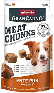 animonda Grancarno Meat Chunks Pure Duck (60 g), Pure Meat Premium Dog Snack for Small Adult Dogs, Grain-Free Dog Treats for Adult Dogs product image