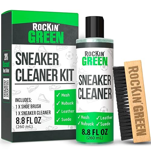 Rockin'Green Shoe Cleaning Kit - Shoe Cleaner Sneakers Solution with