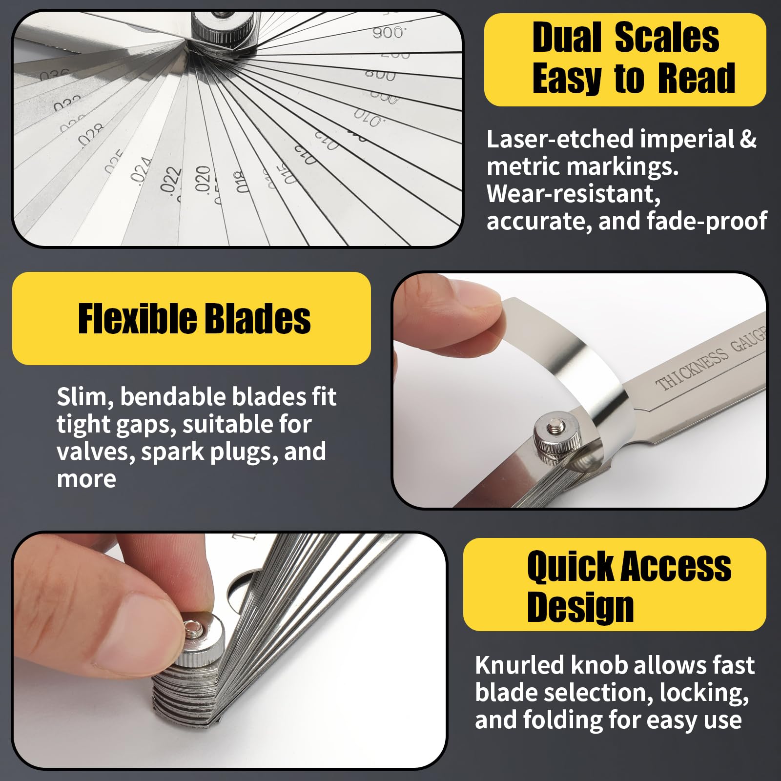 Feeler Gauge Set - Precision Gap Measurement Tool -4
